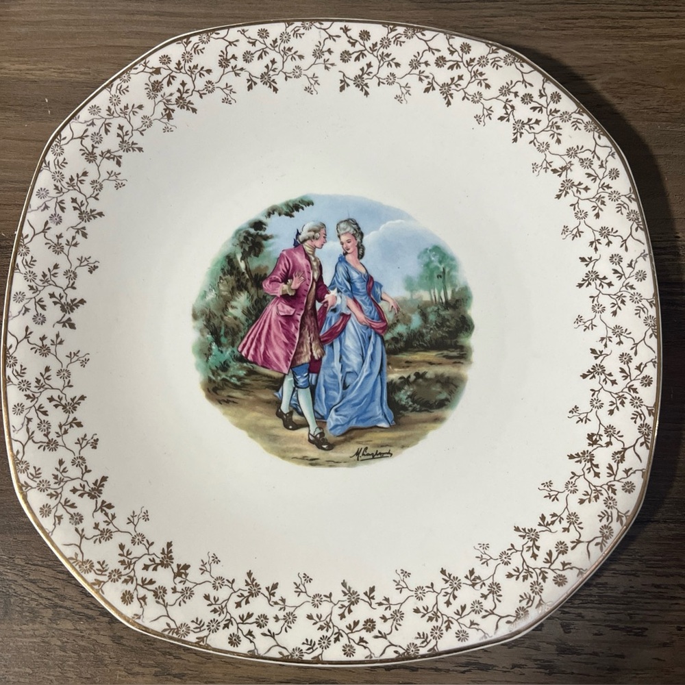 Alfred Making England Porcelain Plate Very Good Condition